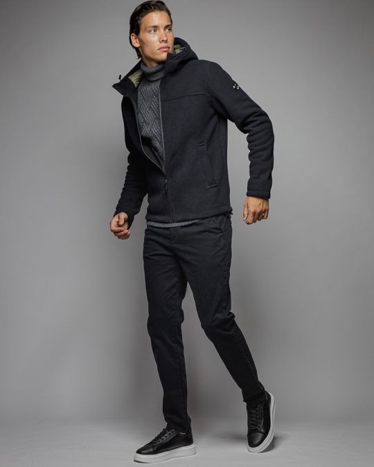 BLACK MEN'S TRANSITION COAT 1D25FW7019KA1101