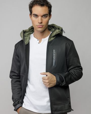 KHAKI MEN'S TRANSITION COAT 1D25FW7006KA1600