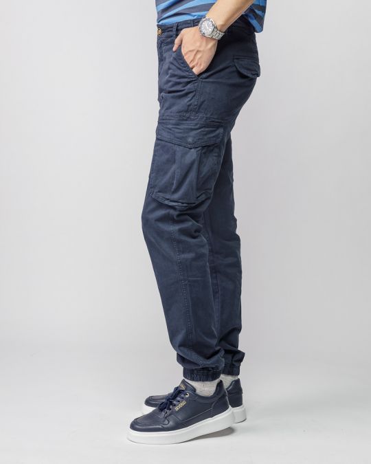 BLUE MEN'S SIDE POCKET PANTS 1D25FW1003LP6101