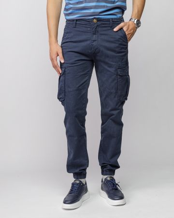 BLUE MEN'S SIDE POCKET PANTS 1D25FW1003LP6101