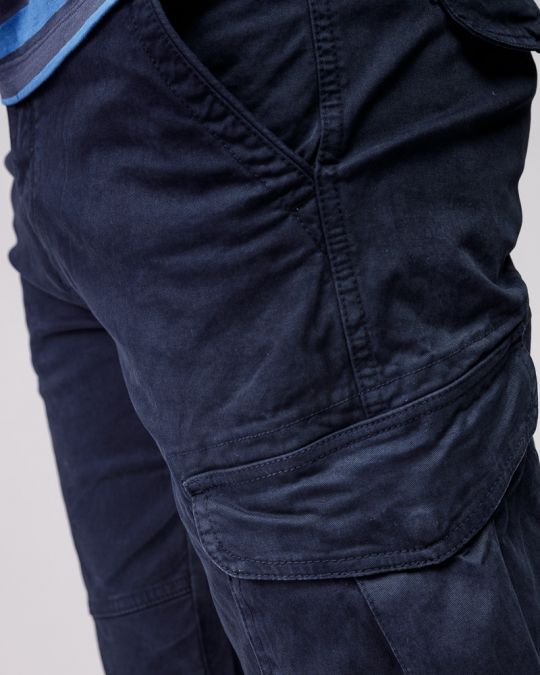 BLUE MEN'S SIDE POCKET PANTS 1D25FW1003LP6101