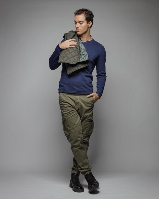 KHAKI MEN'S SIDE POCKET PANTS 1D25FW1003LP6101