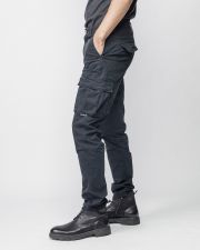 BLACK MEN'S SIDE POCKET PANTS