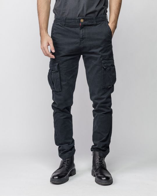 BLACK MEN'S SIDE POCKET PANTS 1D25FW1002LP6101