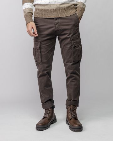 BROWN MEN'S SIDE POCKET PANTS 1D25FW1002LP6101