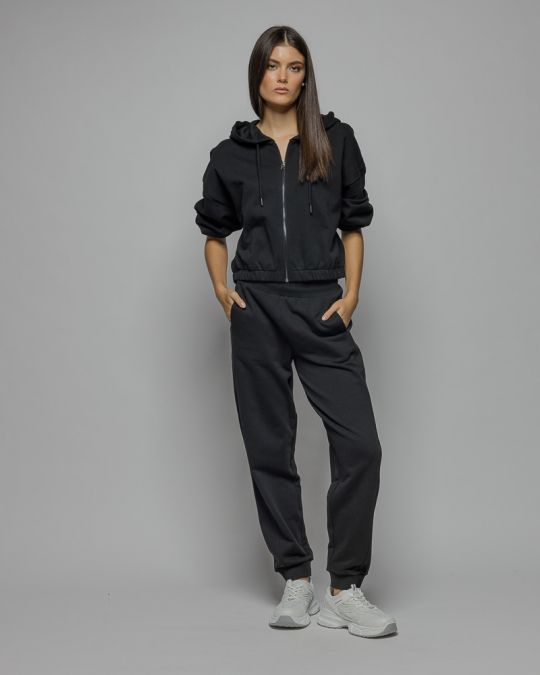BLACK WOMEN'S SWEATPANTS 2D25FW1590LP0705