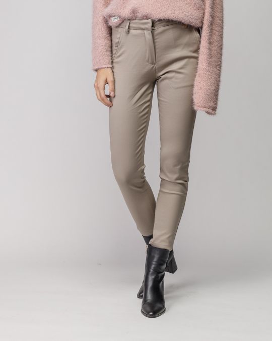 BROWN WOMEN'S CHINO PANTS 2D25FW1596LP1301