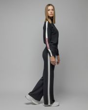 BLACK WOMEN'S KNITTED TURTLENECK SWEATER