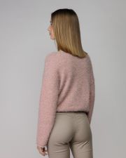 MULTICOLOR WOMEN'S FUZZY KNITTED SWEATER