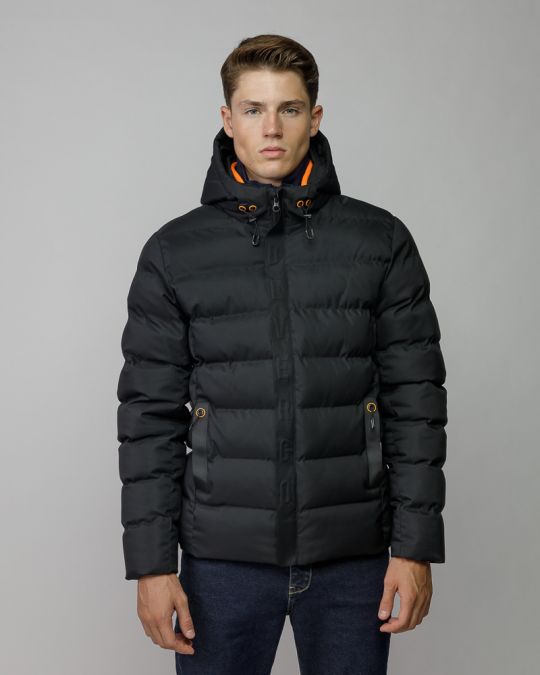 BLACK MEN'S COAT 1D25FW3070KA1600