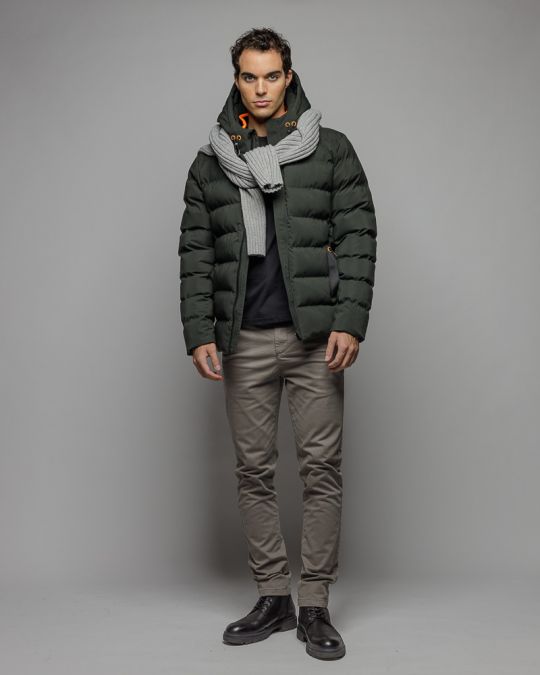 KHAKI MEN'S COAT 1D25FW3070KA1600