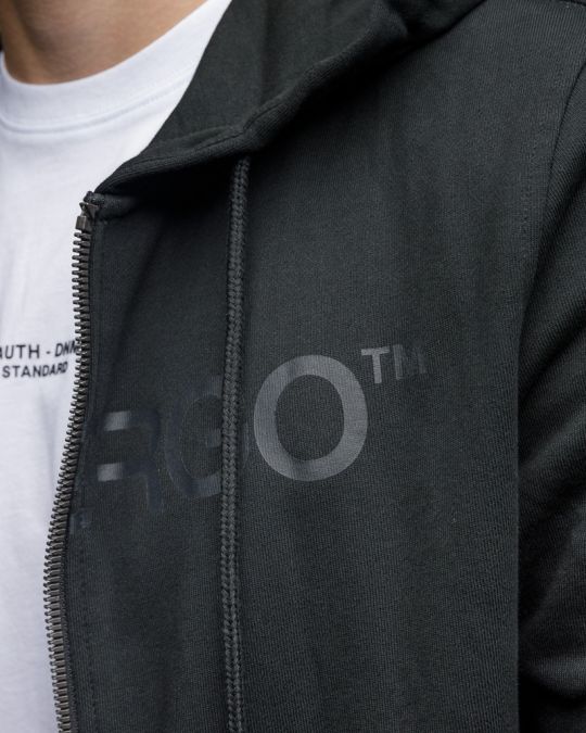 BLACK MEN'S ZIP SWEATER 1D25FW4074KA0705