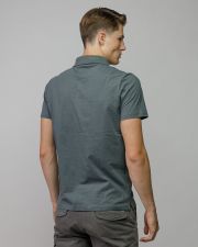 GREY MEN'S SHORT SLEEVE POLO SHIRT