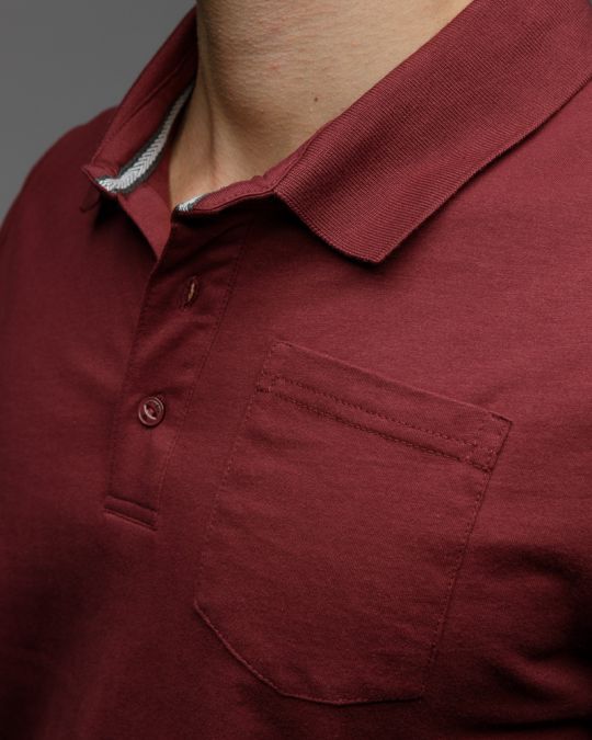 BORDEAUX MEN'S SHORT SLEEVE POLO SHIRT 1D25FW4030SS0405