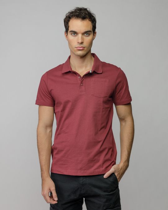 BORDEAUX MEN'S SHORT SLEEVE POLO SHIRT 1D25FW4030SS0405
