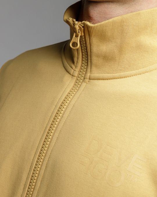 YELLOW MEN'S ZIP SWEATER 1D25FW4093KA0705