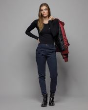 BLUE WOMEN'S CHINO PANTS