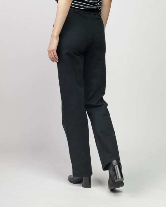 BLACK WOMEN'S CHINO PANTS 2D25FW1542LP6106