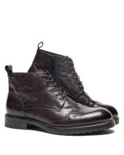 BROWN MEN'S LEATHER BOOTS - GERARD