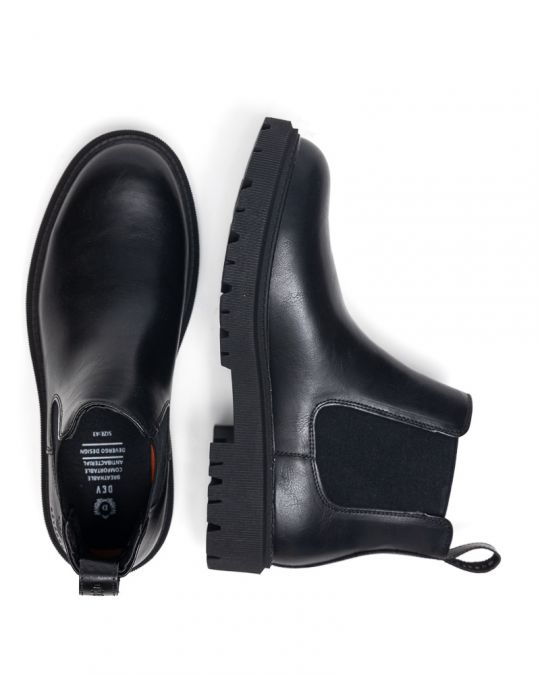 BLACK MEN'S BOOTS - DAVIDE DE25FW6040PU BL