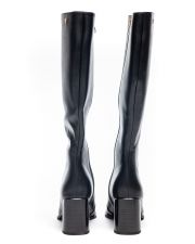 BLACK WOMEN'S HIGH HEELED BOOTS - LUCIA