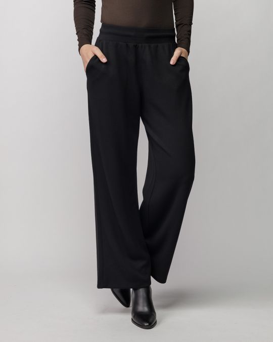 BLACK WOMEN'S PANTS 2D25FW1594LP1201