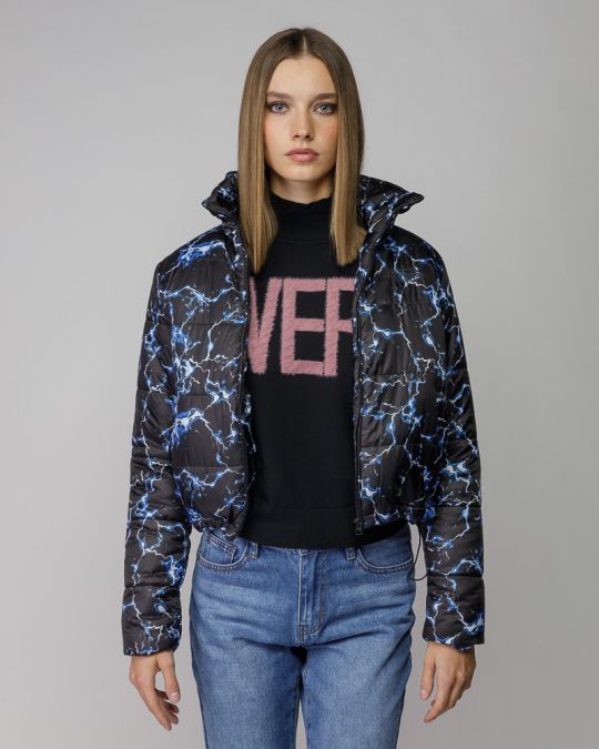 BLUE WOMEN'S SHORT COAT 2D25FW3592KA1600