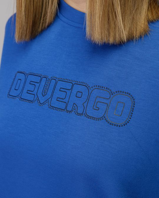 BLUE WOMEN'S SHORT SLEEVE T-SHIRT 2D25FW4529SS1201