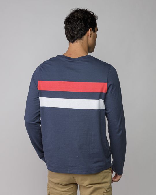 MULTICOLOR MEN'S LONG SLEEVE STRIPED T-SHIRT 1D25FW4009LS0105
