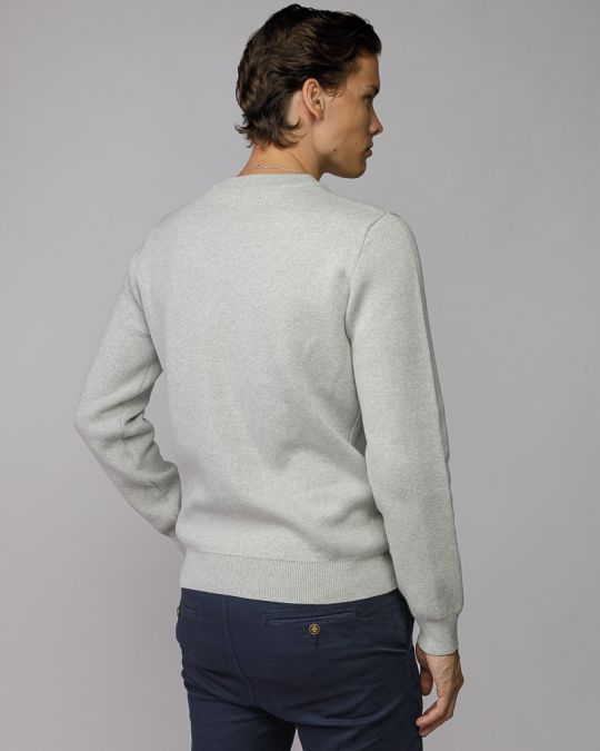 BEIGE MEN'S KNITTED SWEATER 1D25FW6031LS1101