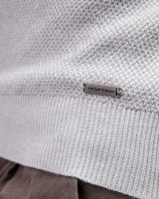 GREY MEN'S KNITTED SWEATER