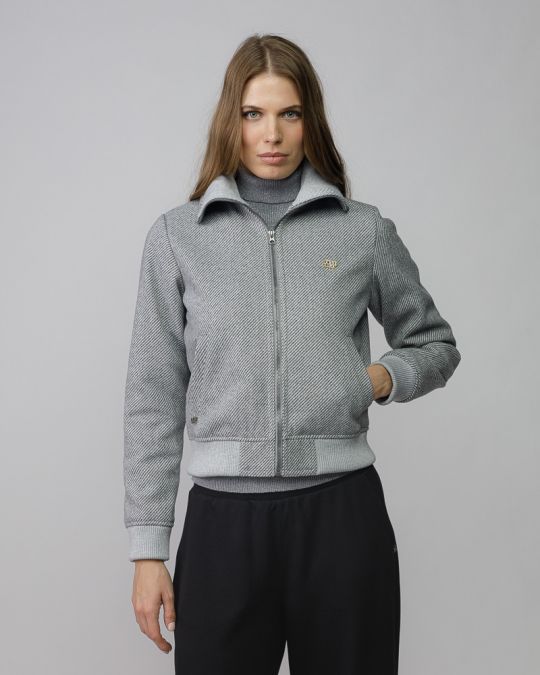 GREY WOMEN'S FABRIC JACKET 2D25FW3582KA8100