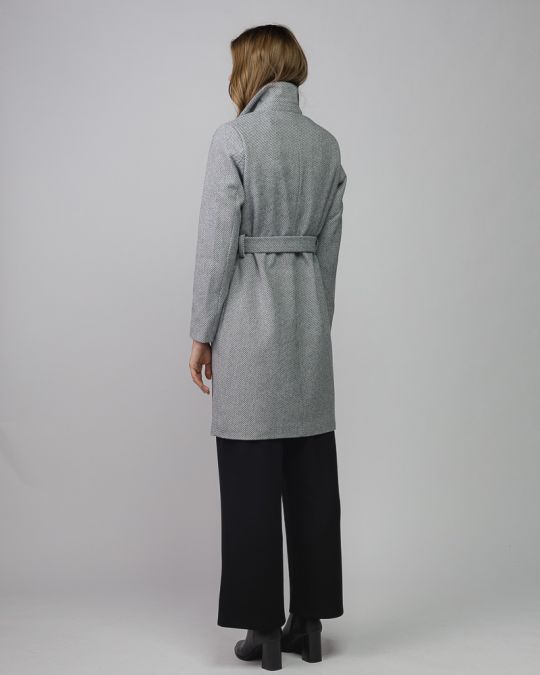 GREY WOMEN'S FABRIC COAT 2D25FW3594KA8100