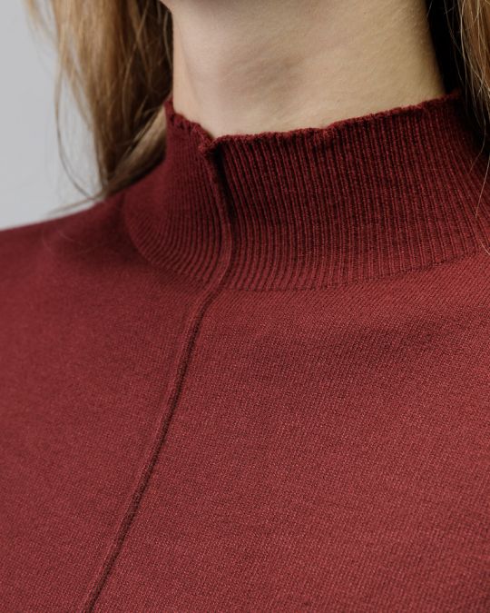 BORDEAUX WOMEN'S KNITTED SWEATER 2D25FW6522LS1101