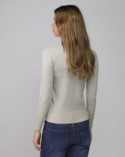 GOLD WOMEN'S KNITTED TURTLENECK SWEATER