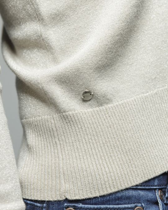 GOLD WOMEN'S KNITTED TURTLENECK SWEATER 2D25FW6540LS1101