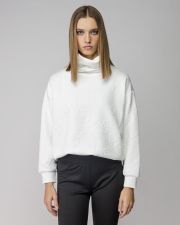 WHITE WOMEN'S JACQUARD SWEATER