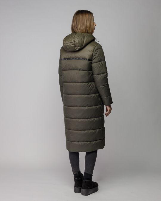 KHAKI WOMEN'S LONG WINTER COAT 2D25FW3520KA1600