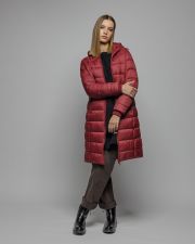 BORDEAUX WOMEN'S LONG WINTER COAT