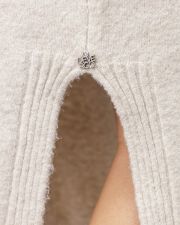 BEIGE WOMEN'S KNITTED DRESS