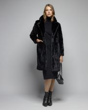 BLACK WOMEN'S KNITTED DRESS