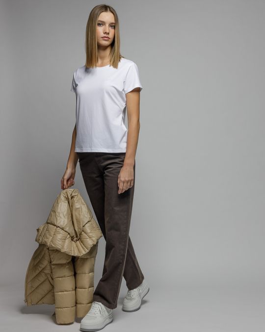 WHITE WOMEN'S SHORT SLEEVE T-SHIRT 2D25FW4524SS0105