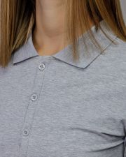 GREY WOMEN'S LONG SLEEVE POLO SHIRT