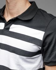 BLACK MEN'S SHORT SLEEVE POLO SHIRT