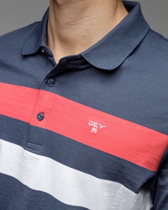 MULTICOLOR MEN'S LONG SLEEVE POLO SHIRT 1D25FW4007LS0105