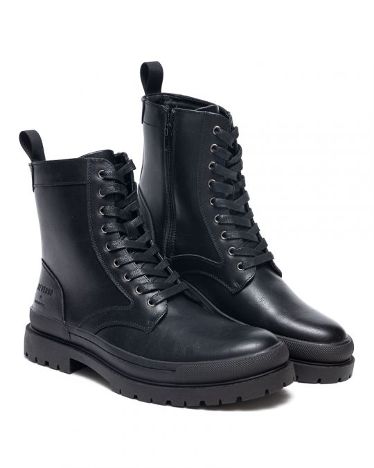 BLACK MEN'S BOOTS - BULL DE25FW6041PU BL