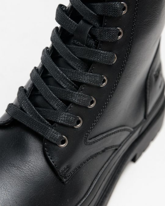 BLACK MEN'S BOOTS - BULL DE25FW6041PU BL