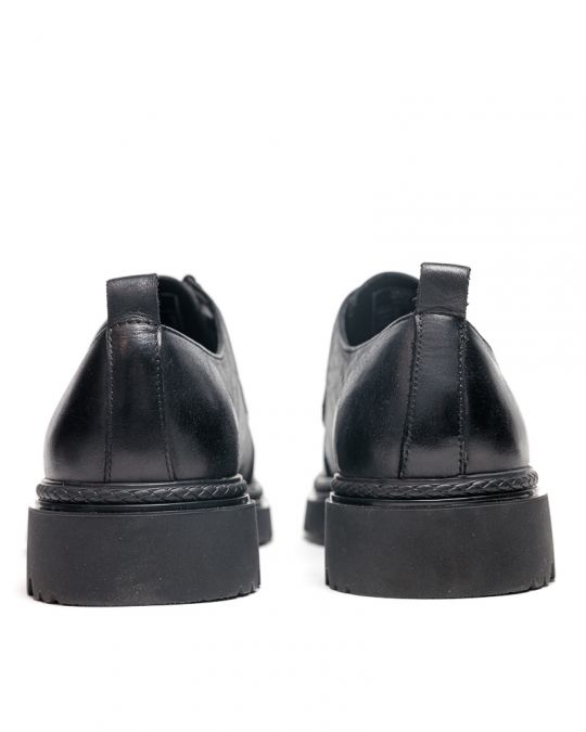 BLACK MEN'S SHOES - ENDRICK DE25FW1010LE MZ