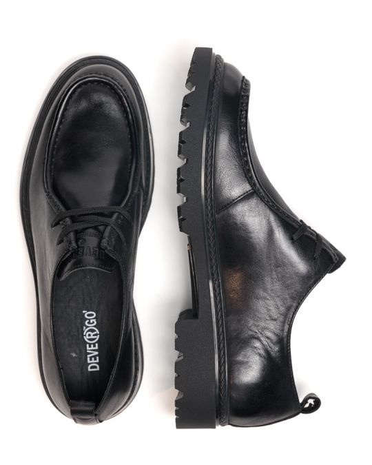 BLACK MEN'S SHOES - ENDRICK DE25FW1010LE MZ
