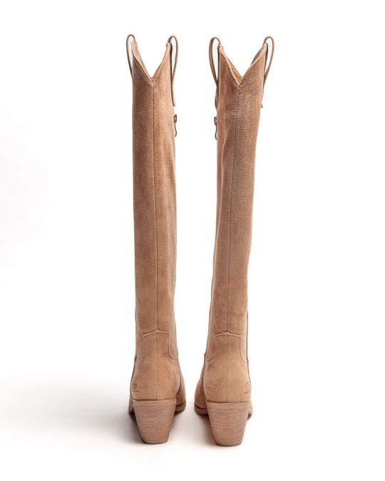 BEIGE WOMEN'S BOOTS - EMILIA DE25FW6551PU SC